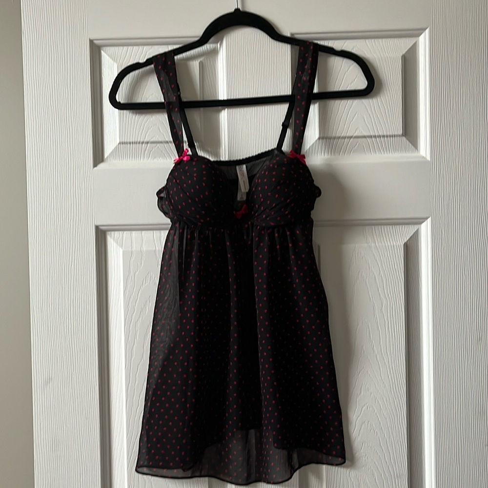 Gillian & O’Malley Black Lingerie Top